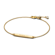 Engravable Bar Chain Bracelet