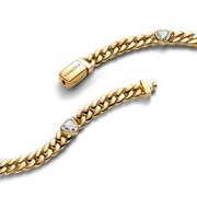 Heart Cuban Chain Bracelet