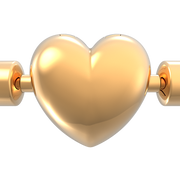 Heart Clasp Faceted Snake Chain Bracelet