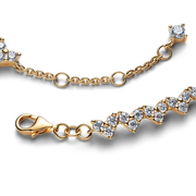 Triple Stone Heart Bracelet