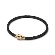 Shimmering Black Cord Bracelet