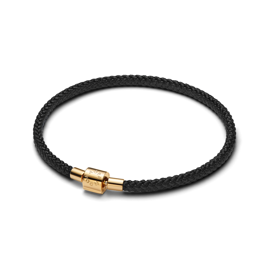 Shimmering Black Cord Bracelet
