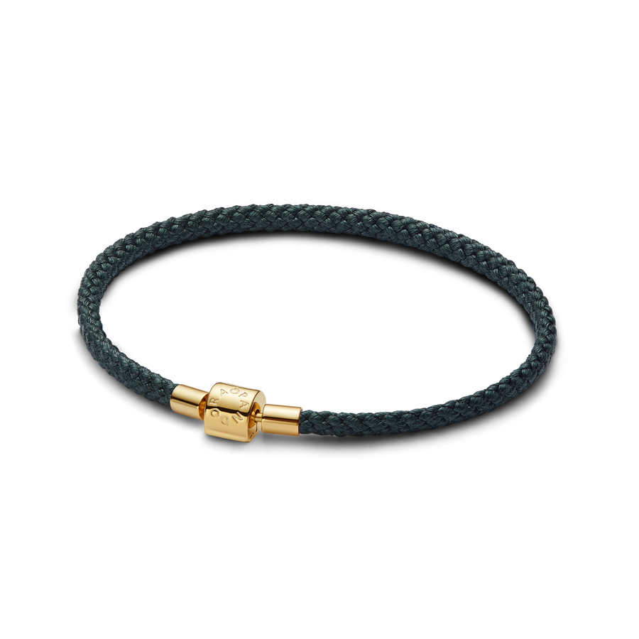 Shimmering Green Cord Bracelet