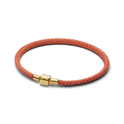 Shimmering Orange Cord Bracelet