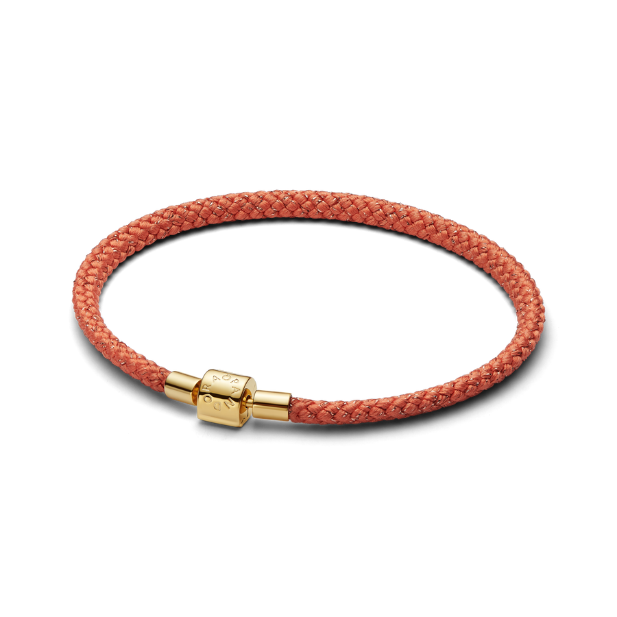 Shimmering Orange Cord Bracelet