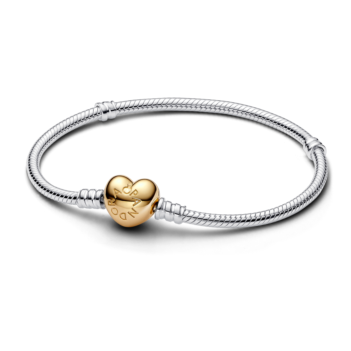 Heart Clasp Snake Chain Bracelet