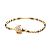 Pandora Moments Sparkling Crown O Snake Chain Bracelet