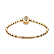Pandora Moments Sparkling Crown O Snake Chain Bracelet