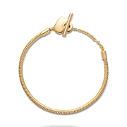 Pandora Moments Heart T-Bar Snake Chain Bracelet