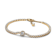 Sparkling Halo Tennis Bracelet