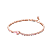 Sparkling Heart Tennis Bracelet