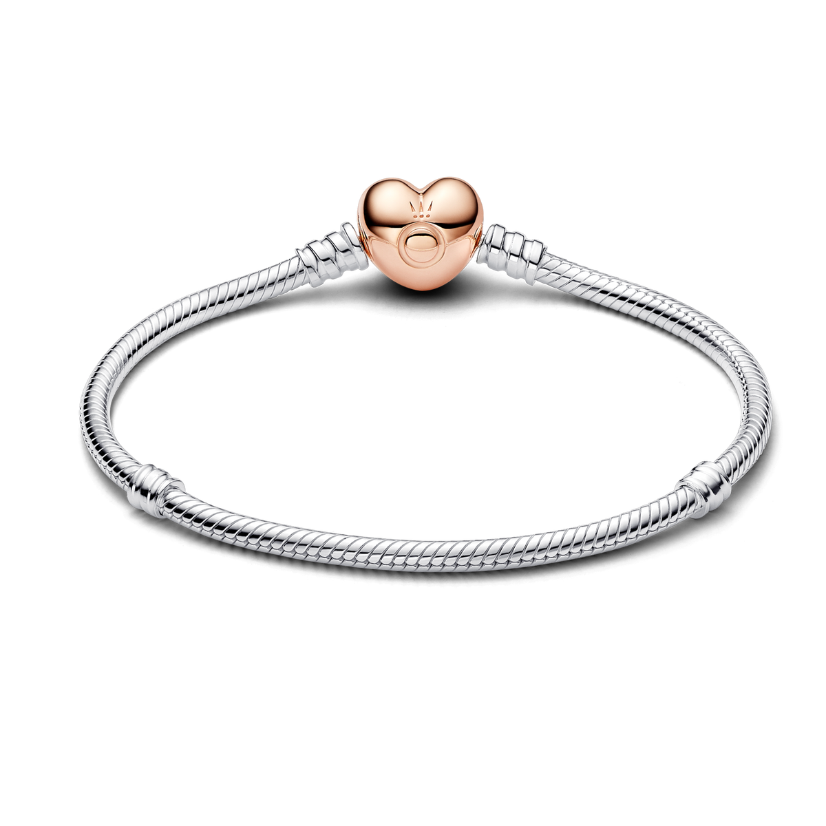 Moments Heart & Snake Chain Bracelet