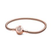 Pandora Moments Sparkling Crown O Snake Chain Bracelet