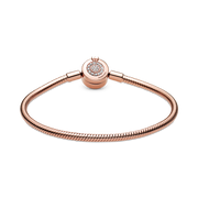 Pandora Moments Sparkling Crown O Snake Chain Bracelet