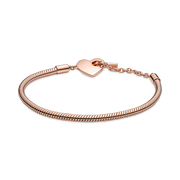 Pandora Moments Heart T-Bar Snake Chain Bracelet