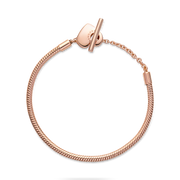Pandora Moments Heart T-Bar Snake Chain Bracelet