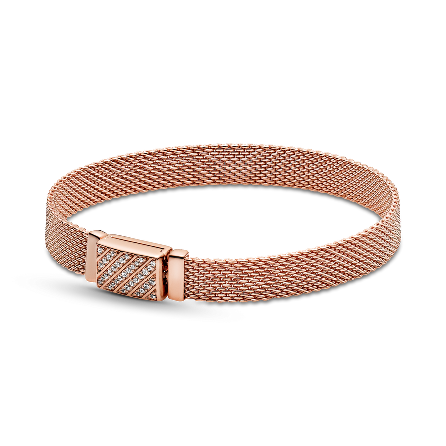 FINAL SALE - Pandora Reflexions Long Clasp Pavé Bracelet