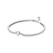 Sparkling Heart Tennis Bracelet