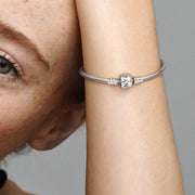 Pandora Moments Barrel Clasp Snake Chain Bracelet