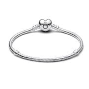 Moments Heart & Snake Chain Bracelet