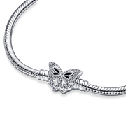 Pandora Moments Butterfly Clasp Snake Chain Bracelet
