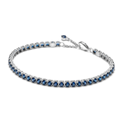 Sparkling Blue Tennis Bracelet