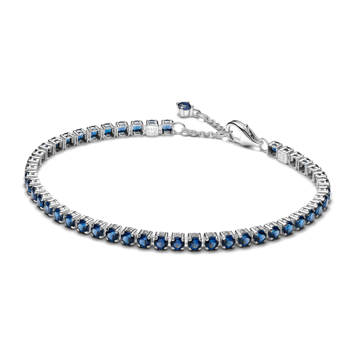 Sparkling Blue Tennis Bracelet