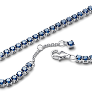 Sparkling Blue Tennis Bracelet