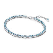 Sparkling Light Blue Tennis Bracelet