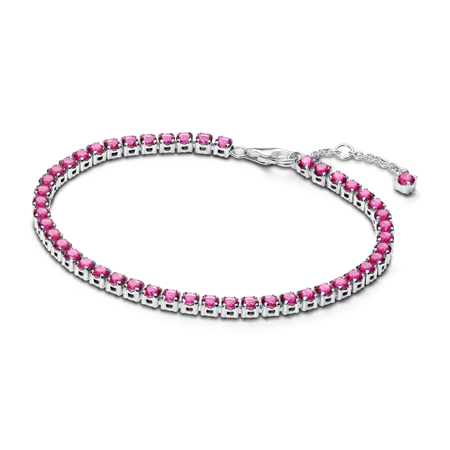 Sparkling Pink Tennis Bracelet