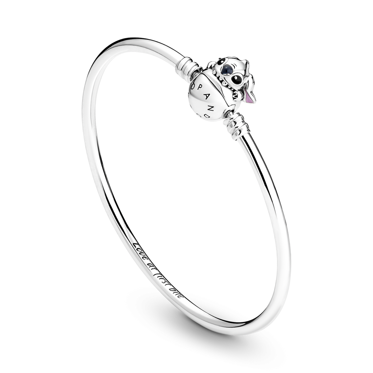Pandora Moments Disney Stitch Biting Clasp Bangle