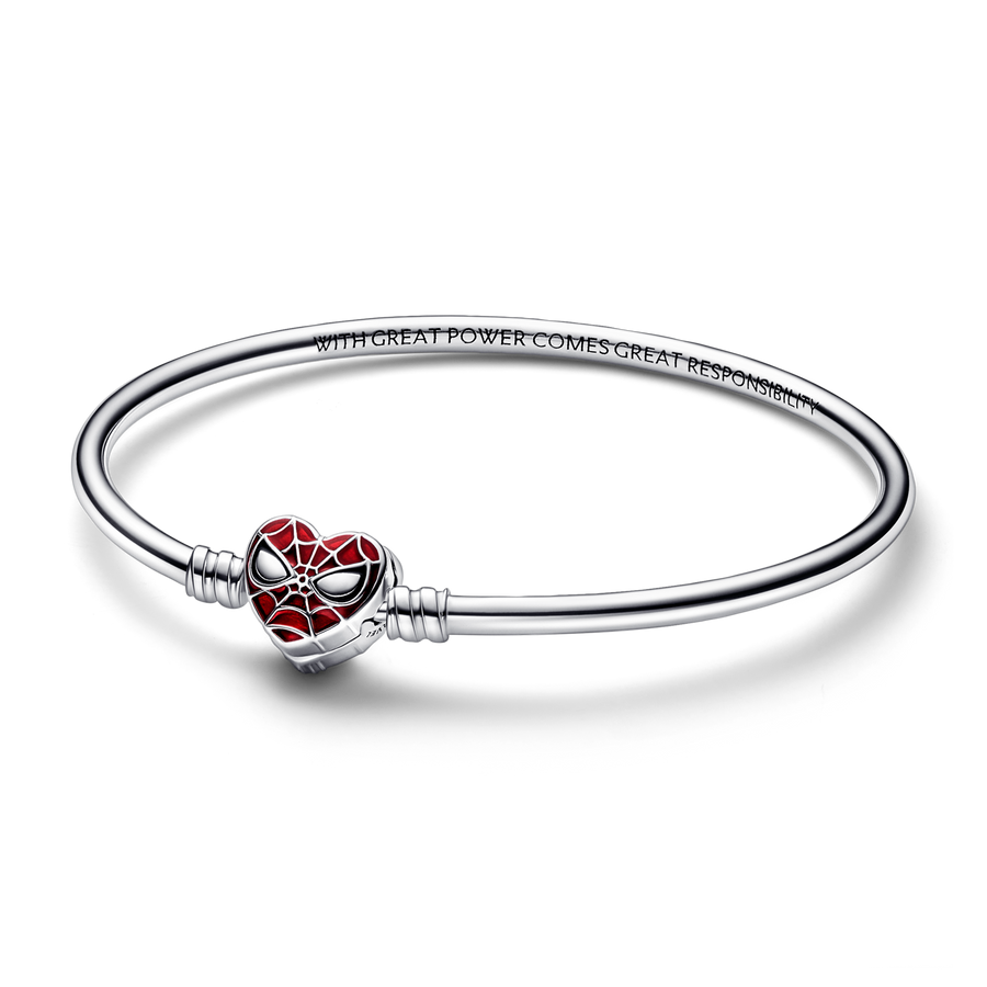Pandora Moments Marvel Spider-Man Mask Clasp Bangle