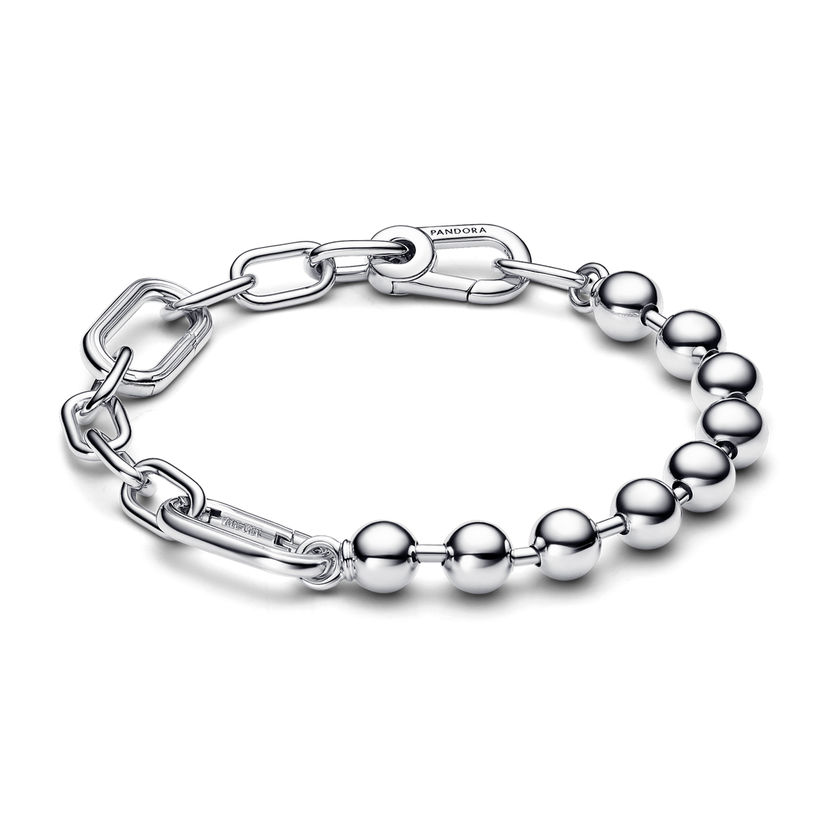 Pandora ME Metal Bead & Link Chain Bracelet