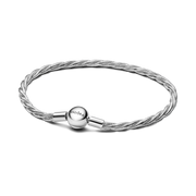Round Pandora Clasp Twisted Snake Chain
