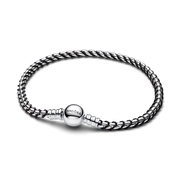 Black Cord Box Chain Bracelet