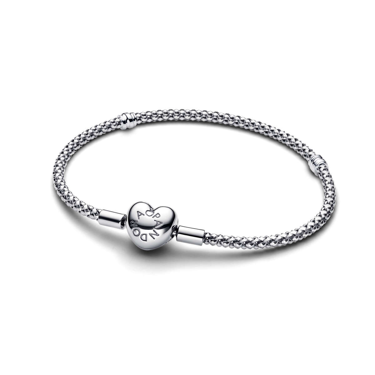 Heart Clasp Studded Chain Bracelet