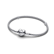Heart Clasp Studded Chain Bracelet