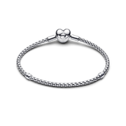 Heart Clasp Studded Chain Bracelet