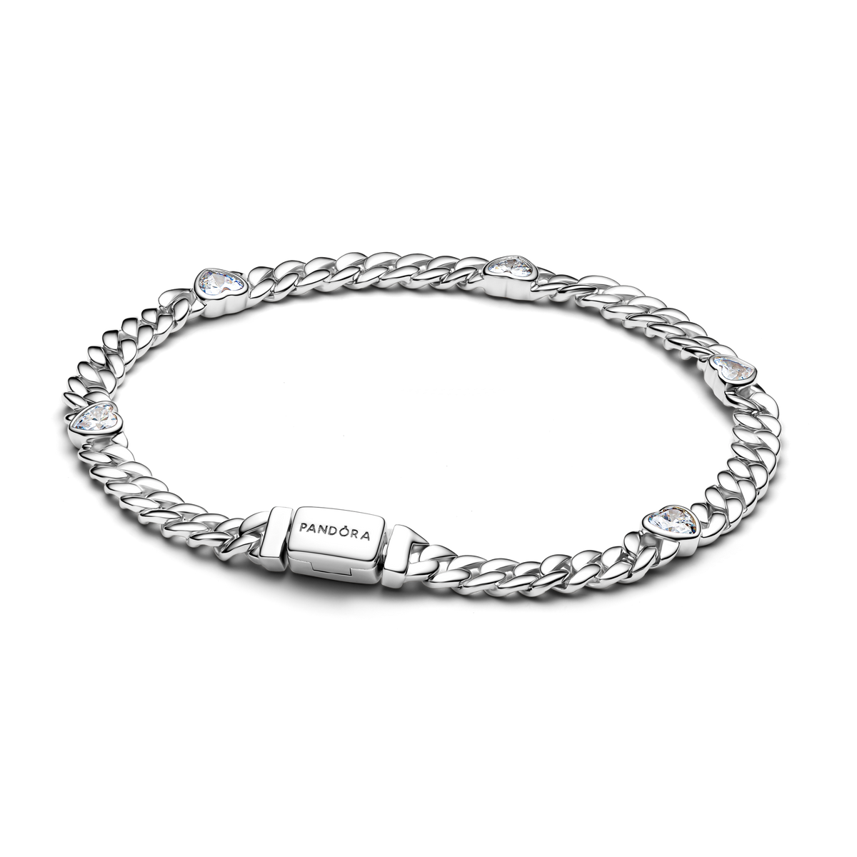 Heart Cuban Chain Bracelet