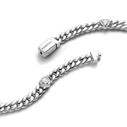 Heart Cuban Chain Bracelet