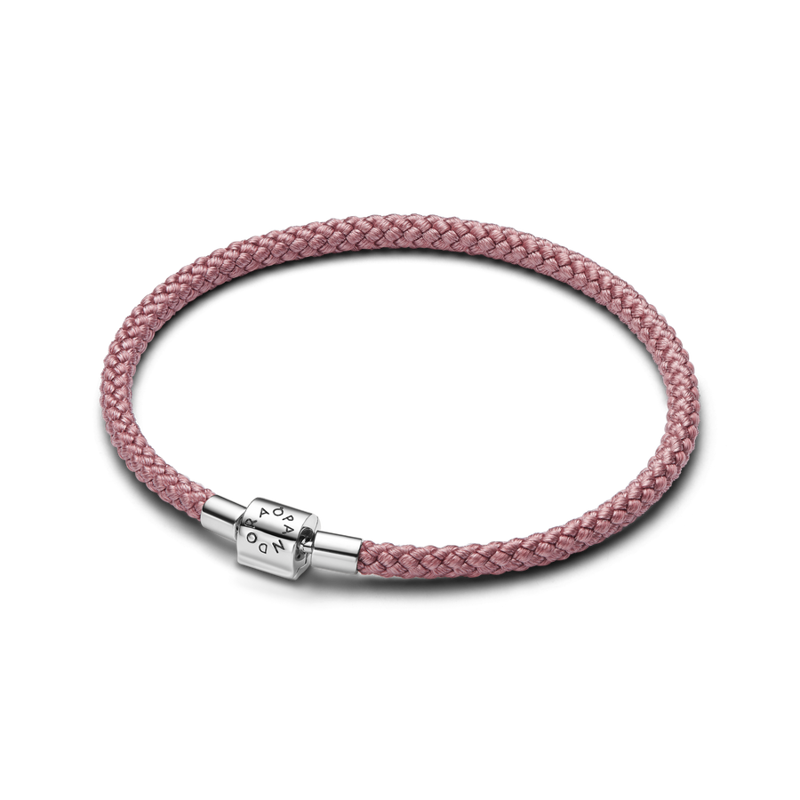 Shimmering Pink Cord Bracelet