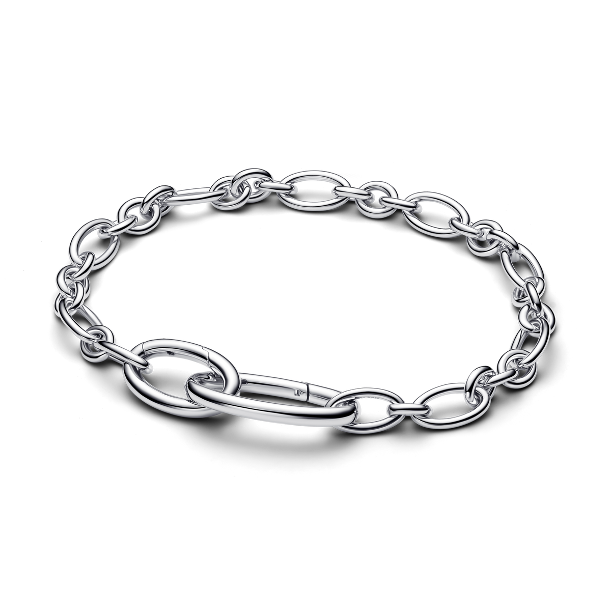 Openable Oval Link Chain Bracelet