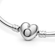 Pandora Moments Heart Clasp Bangle