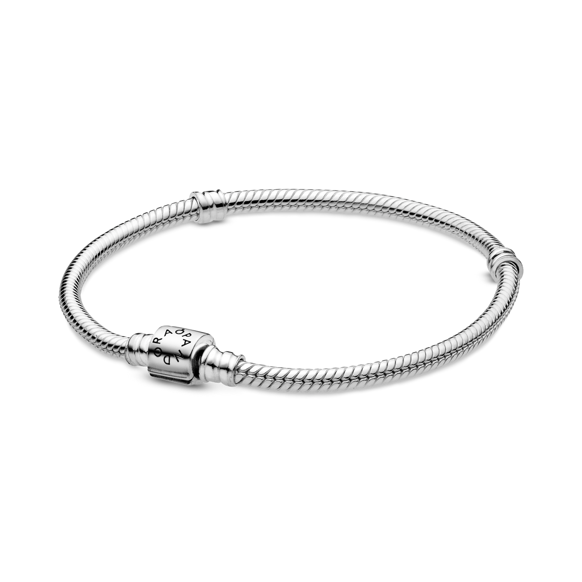 Pandora Moments Barrel Clasp Snake Chain Bracelet