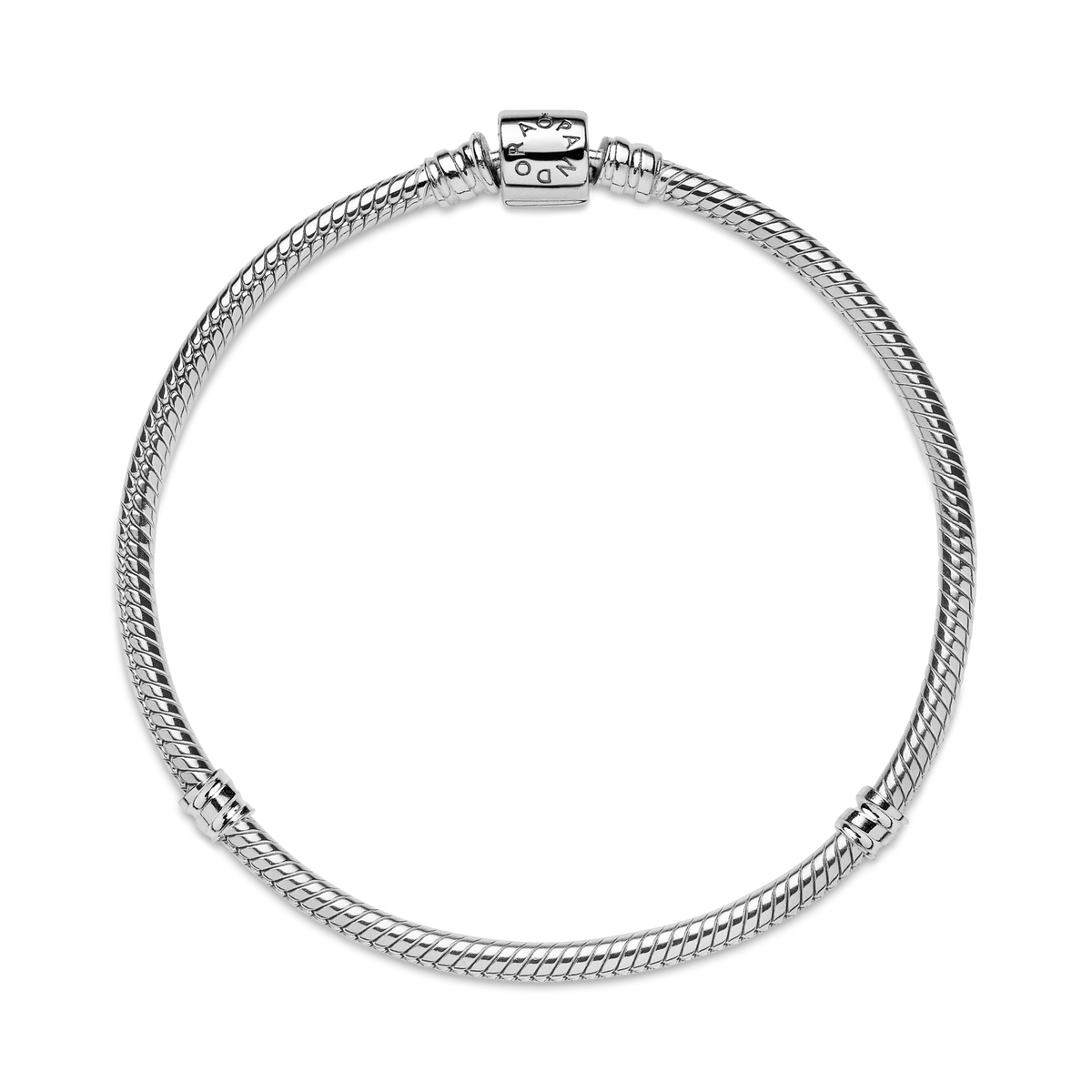 Pandora Moments Barrel Clasp Snake Chain Bracelet