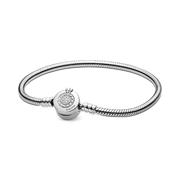 Pandora Moments Sparkling Crown O Snake Chain Bracelet