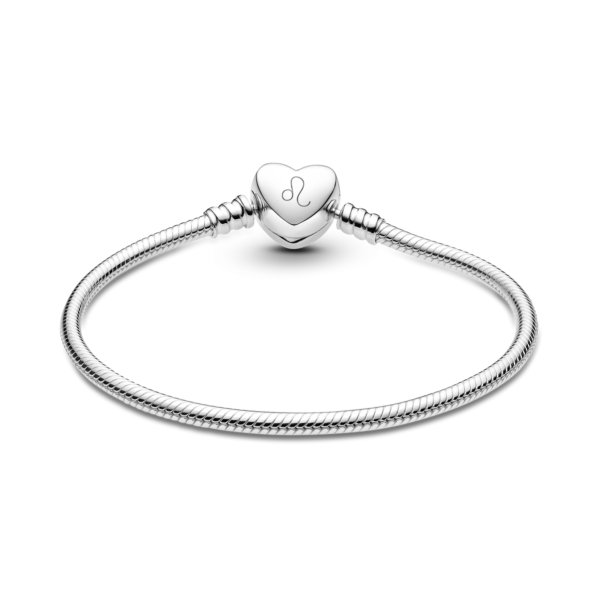 Pandora Moments Engravable Heart Clasp Snake Chain Bracelet