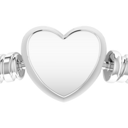 Pandora Moments Engravable Heart Clasp Snake Chain Bracelet