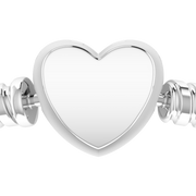 Pandora Moments Engravable Heart Clasp Snake Chain Bracelet