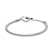 Pandora Moments Heart T-Bar Snake Chain Bracelet